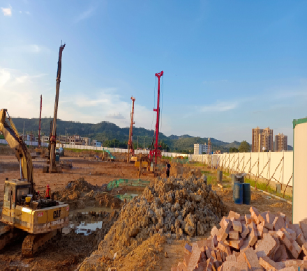 廣東省韶關(guān)曲江工地施工現(xiàn)場